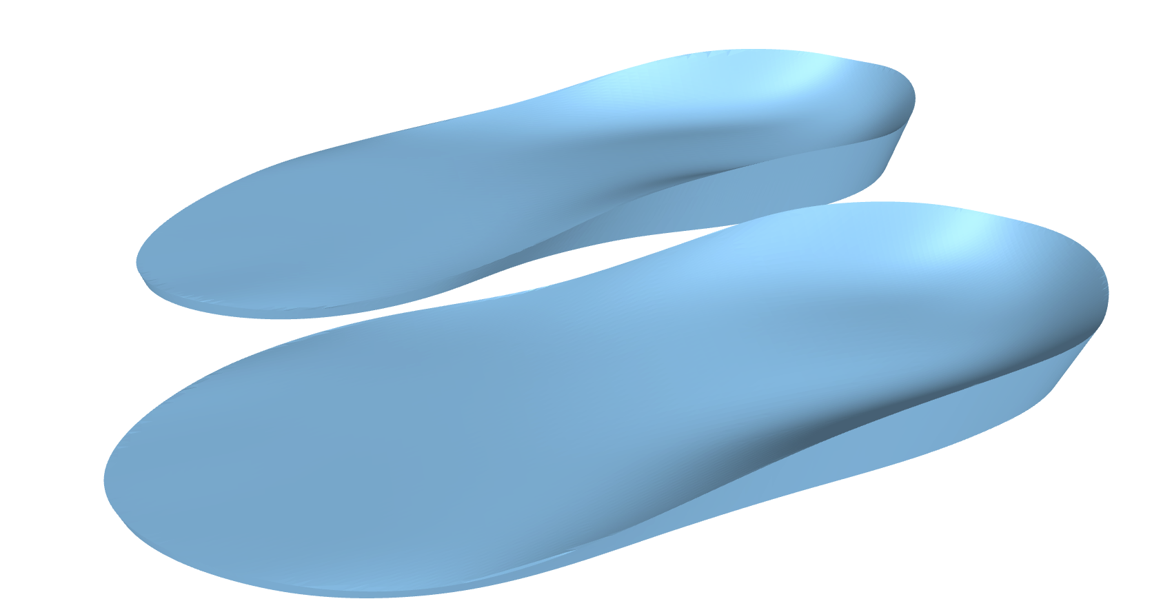 Diagram of lateral flange — raised sidewall on the outer edge to improve lateral stability
