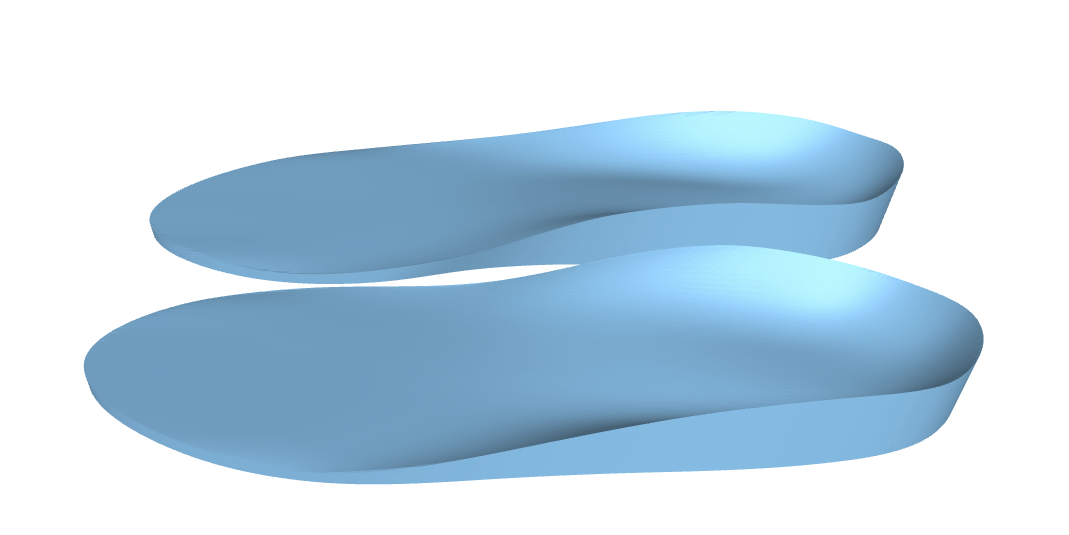 Diagram of medial flange — raised sidewall on the inner edge to prevent inward rolling